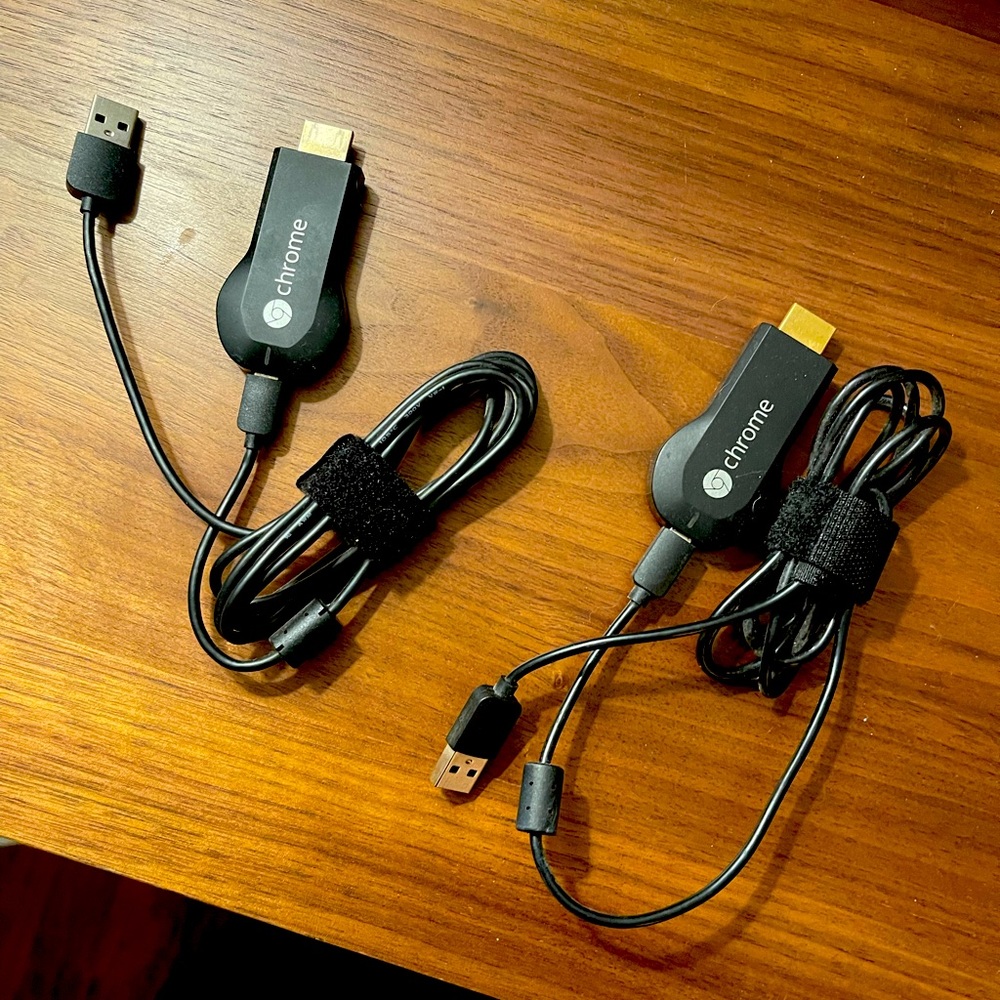 TWO 1st generation Chromecasts